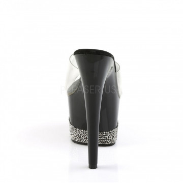 Pleaser ADORE-701-3 Clr/Blk-Pewter RS