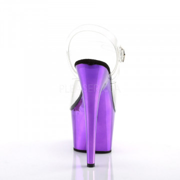 Pleaser ADORE-708 Clr/Purple Chrome
