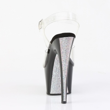 Pleaser ADORE-708CRS-2 Clr/Blk-Slv RS - Img 4