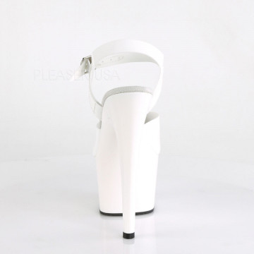 Pleaser ADORE-708N Wht (Jelly-Like) TPU/Wht