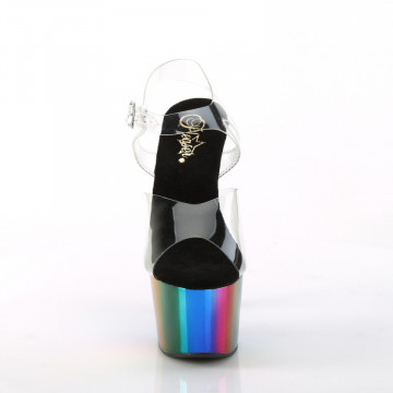 Pleaser ADORE-708RC Clr/Rainbow Chrome