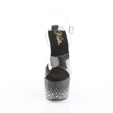 Pleaser ADORE-708SPKL-01 Clr/Blk-Slv RS