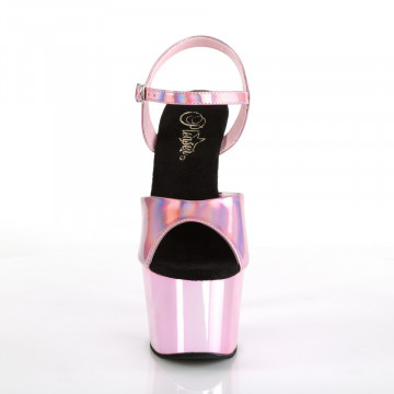Pleaser ADORE-709HGCH B. Pink Hologram/B. Pink Chrome