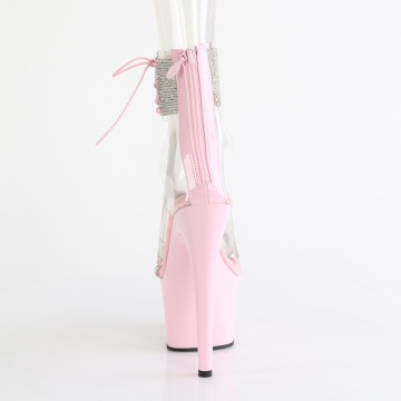 Pleaser ADORE-727RS Clr-B. Pink/B. Pink