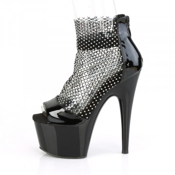 Pleaser ADORE-765RM Blk Pat-RS Mesh/Blk