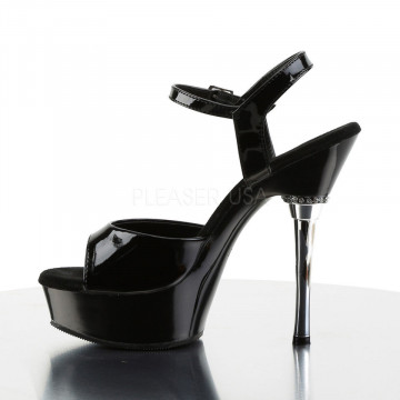 Pleaser ALLURE-609 Blk Pat/Blk
