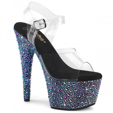 Pleaser BEJEWELED-708MS Clr/Blk Multi RS