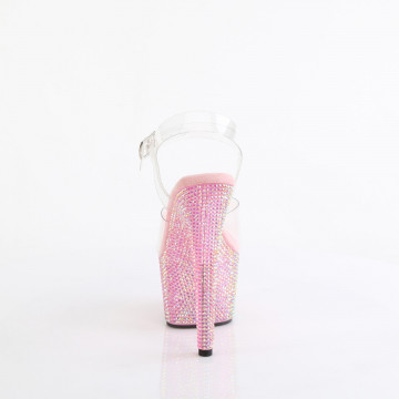 Pleaser BEJEWELED-708RRS Clr/B. Pink RS