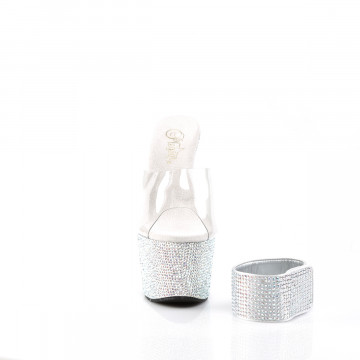 Pleaser BEJEWELED-712RS Clr/Slv Multi RS