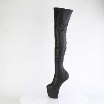 Pleaser CRAZE-3000 Blk Str. Faux Leather/Blk Matte