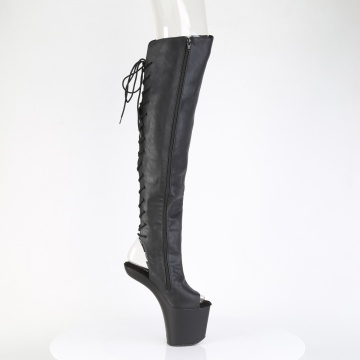 Pleaser CRAZE-3019 Blk Faux Leather/Blk Matte