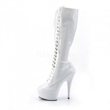 Pleaser DELIGHT-2023 Wht Str Pat/Wht