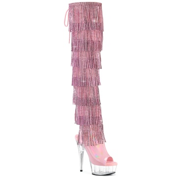 Pleaser DELIGHT-3017HG-RSF B. Pink Holo Pat/Clr