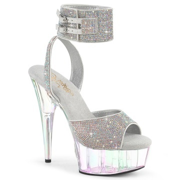 Pleaser DELIGHT-691HTRS Slv AB RS-TPU/Holo Tinted
