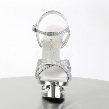 Pleaser ECLIPSE-619G Slv Multi Gltr/Slv Chrome