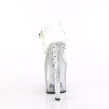Pleaser ENCHANT-708T-LT Clr/Clr-Slv
