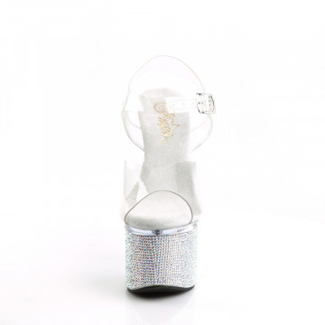 Pleaser ESTEEM-708DM Clr/Clr-Slv AB RS