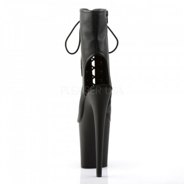 Pleaser FLAMINGO-1016 Blk Faux Leather/Blk Matte