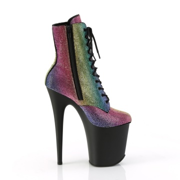 Pleaser FLAMINGO-1020RS Rainbow RS/Blk Matte