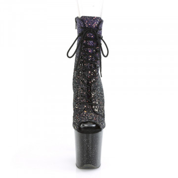 Pleaser FLAMINGO-1021OMBG Purple Multi Glitter/Blk