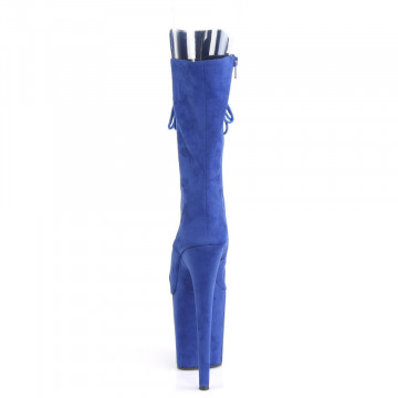 Pleaser FLAMINGO-1051FS Royal Blue Faux Suede/Royal Blue Faux Suede