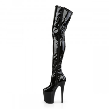 Pleaser FLAMINGO-3000 Blk Str Pat/Blk