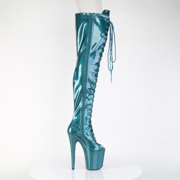 Pleaser FLAMINGO-3021GP Teal Glitter Pat/M