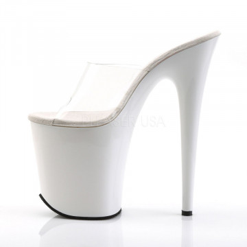 Pleaser FLAMINGO-801 Clr/Wht