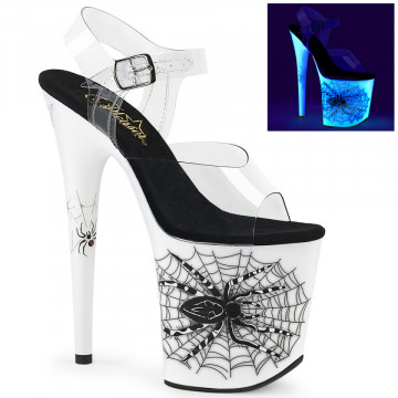 Pleaser FLAMINGO-808SW Clr/Neon White