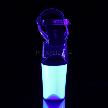 Pleaser FLAMINGO-808UV Clr/Neon Wht