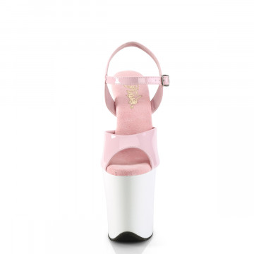 Pleaser FLAMINGO-809 B. Pink Pat/Wht