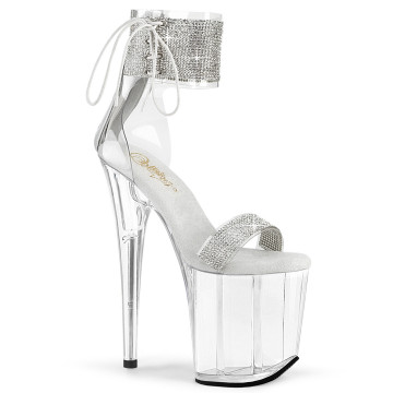 Pleaser FLAMINGO-827RS Clr-Slv/Clr