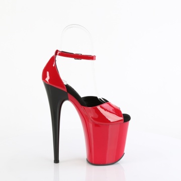 Pleaser FLAMINGO-884 Red-Blk/Red-Blk - Img 5