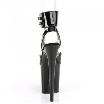 Pleaser FLAMINGO-891 Blk Pat/Blk