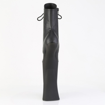 Pleaser FORBIDDEN-1020 Blk Faux Leather/Blk Matte