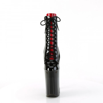 Pleaser INFINITY-1020FH Blk-Red Pat/Blk-Red