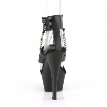 Pleaser KISS-261 Blk Faux Leather/Blk Matte