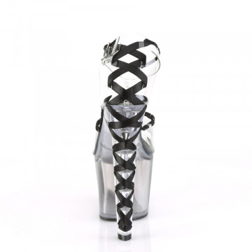 Pleaser LOVESICK-712T Clr-Blk/Faded Blk