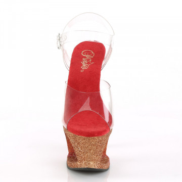 Sandali Exotic glitter Pleaser MOON-708OMBRE glitterate