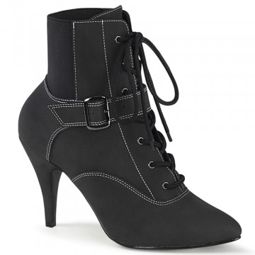Pleaser Pink Label DREAM-1022 Black Faux Nubuck Leather
