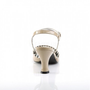 Pleaser Pink Label JENNA-09 Cream Pat