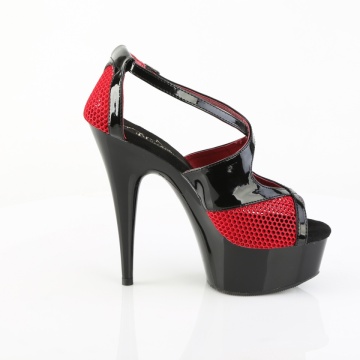 Pleaser Platform Shoes DEL652-1/B-R/B - Img 4