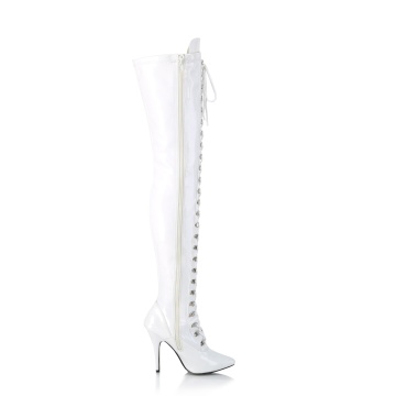 Pleaser SEDUCE-3024 Wht Pat