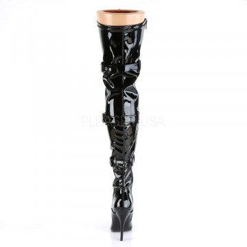 Pleaser SEDUCE-3028 Blk Str Pat