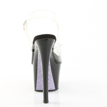 Pleaser SKY-308CRS Clr/Blk-Lavender RS - Img 2