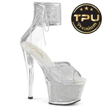 Pleaser SKY-324PREM-RSNT Clr TPU-Slv RS/Slv SRS