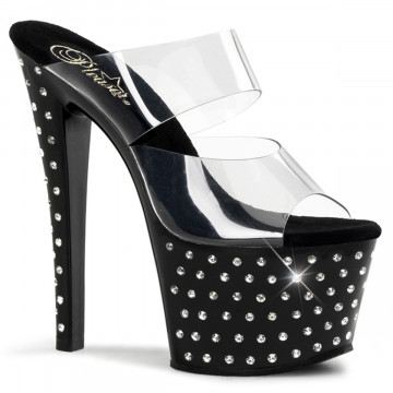 Pleaser STARDUST-702 Clr/Blk