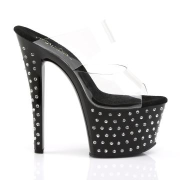 Pleaser STARDUST-702 Clr/Blk