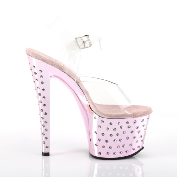 Pleaser STARDUST-708 Clr/B. Pink Chrome