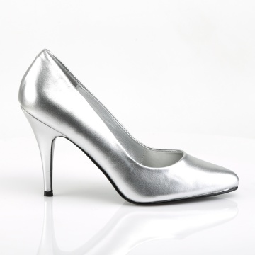 Pleaser VANITY-420 Slv Faux Leather